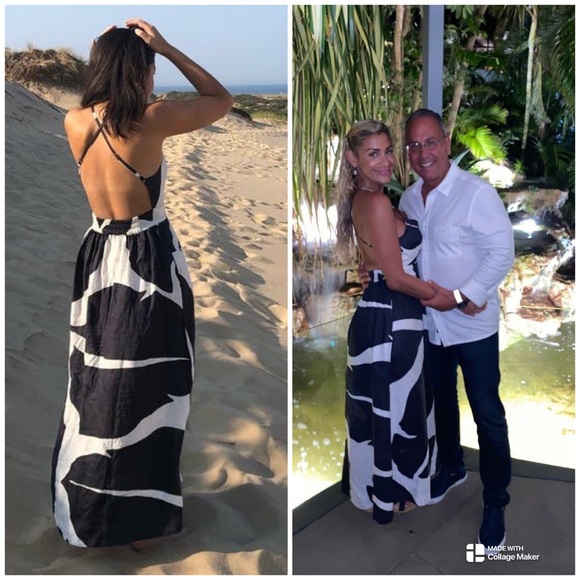 Anthropologie Feuilles The Odells Linen Maxi Dress Size XL - Picture 6 of 16